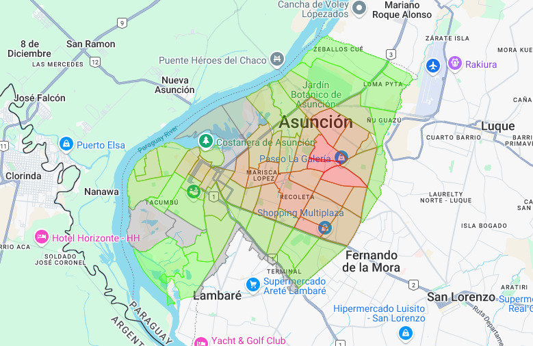 Mapa de Valores de Asunción